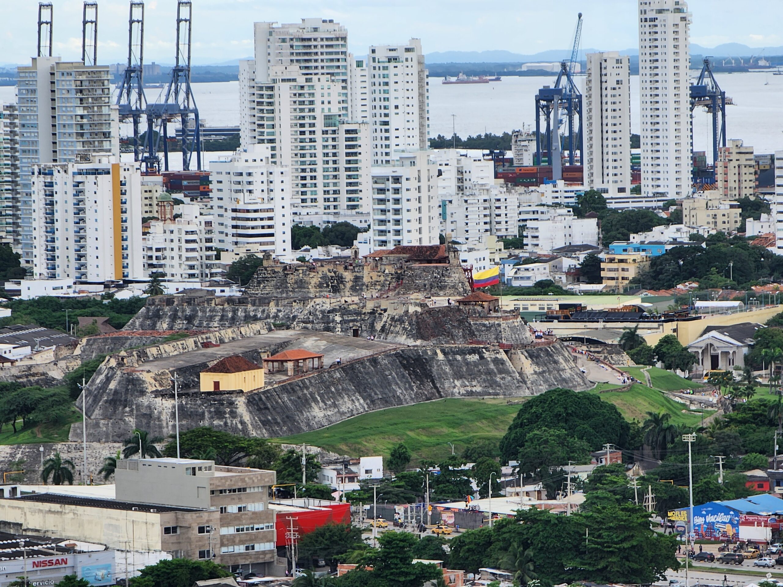View over Cartagena, Colombia from the water — the property market behind the M-10 real-estate investor visa