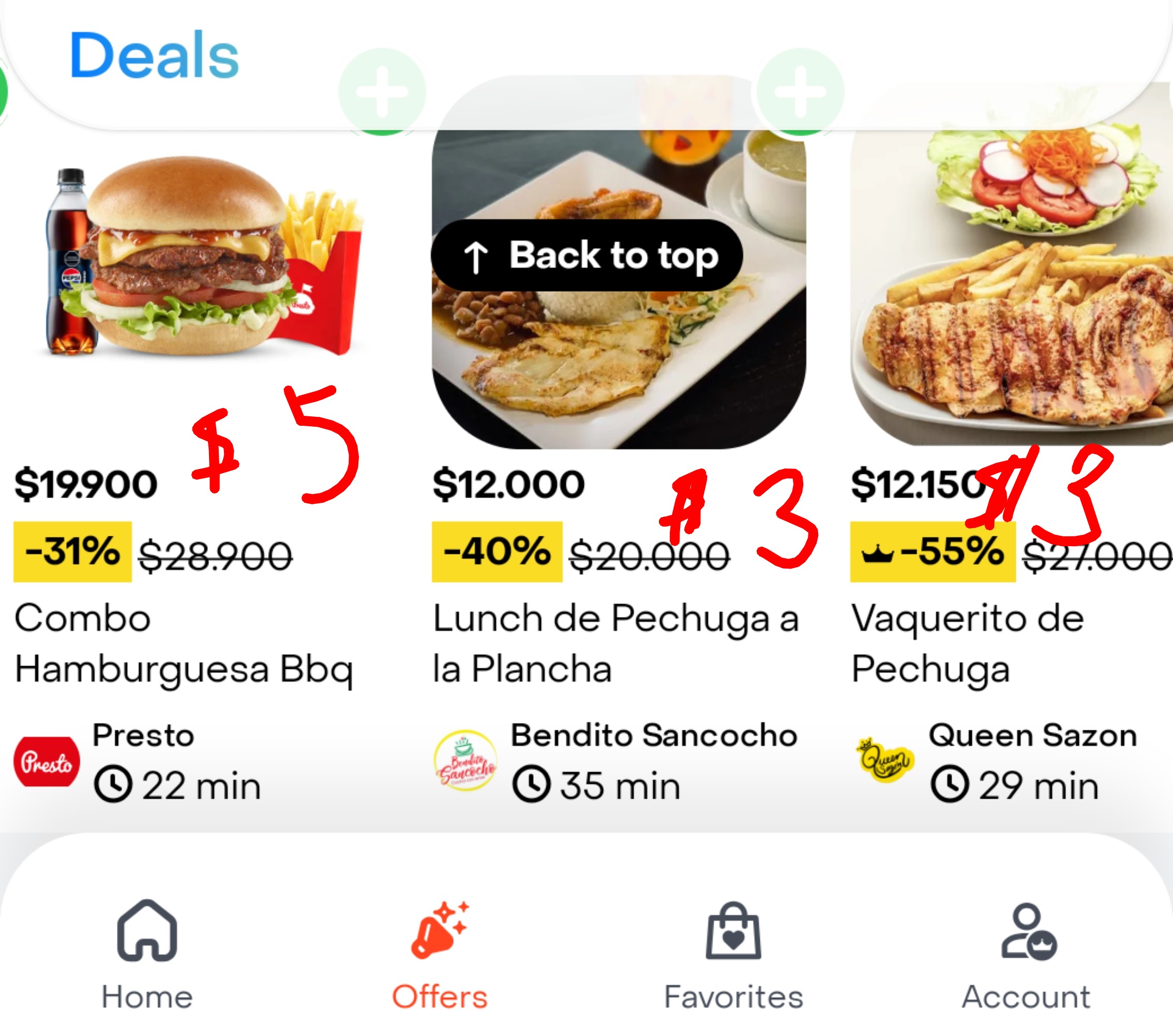 Three Colombian meals ordered on Rappi for under $5 USD total — real cost-of-living proof from Colombia