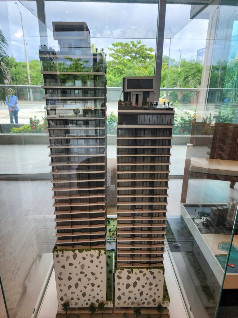 Architectural scale model of Murano Center II, Cabrero, Cartagena, Colombia