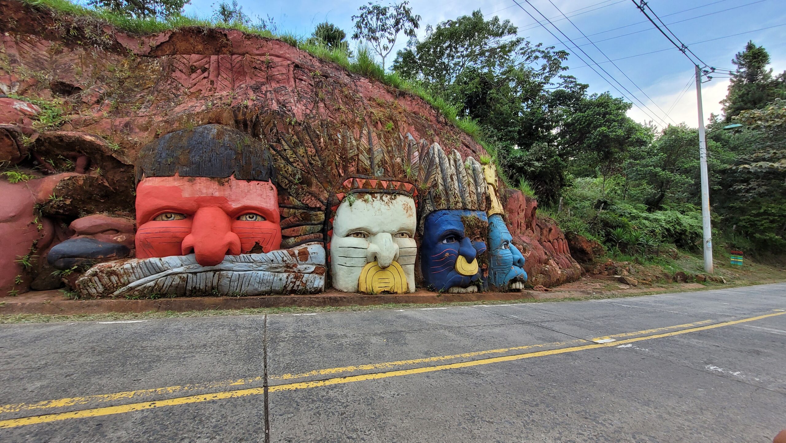 The Cristo Rey geoglyphs on the hillside above Cali, Colombia